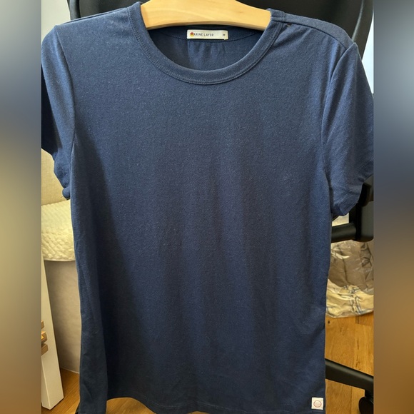 Marine Layer Tops - Marine Layer Short Sleeve Tee in Navy Blue